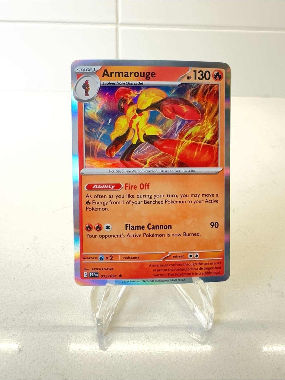 Pokemon TCG Card -  Armarouge #15 Pokemon Paldean Fates